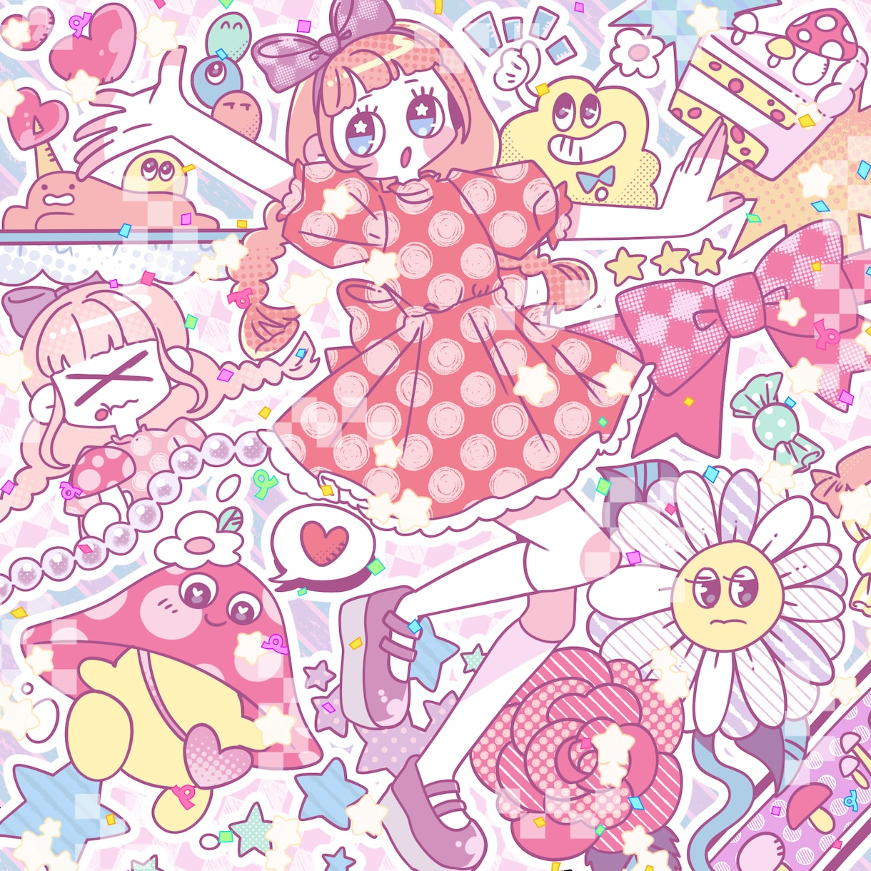ポップで可愛らしいイラストお描きします イメージをいただいてイラストお描きします！！ イメージ3