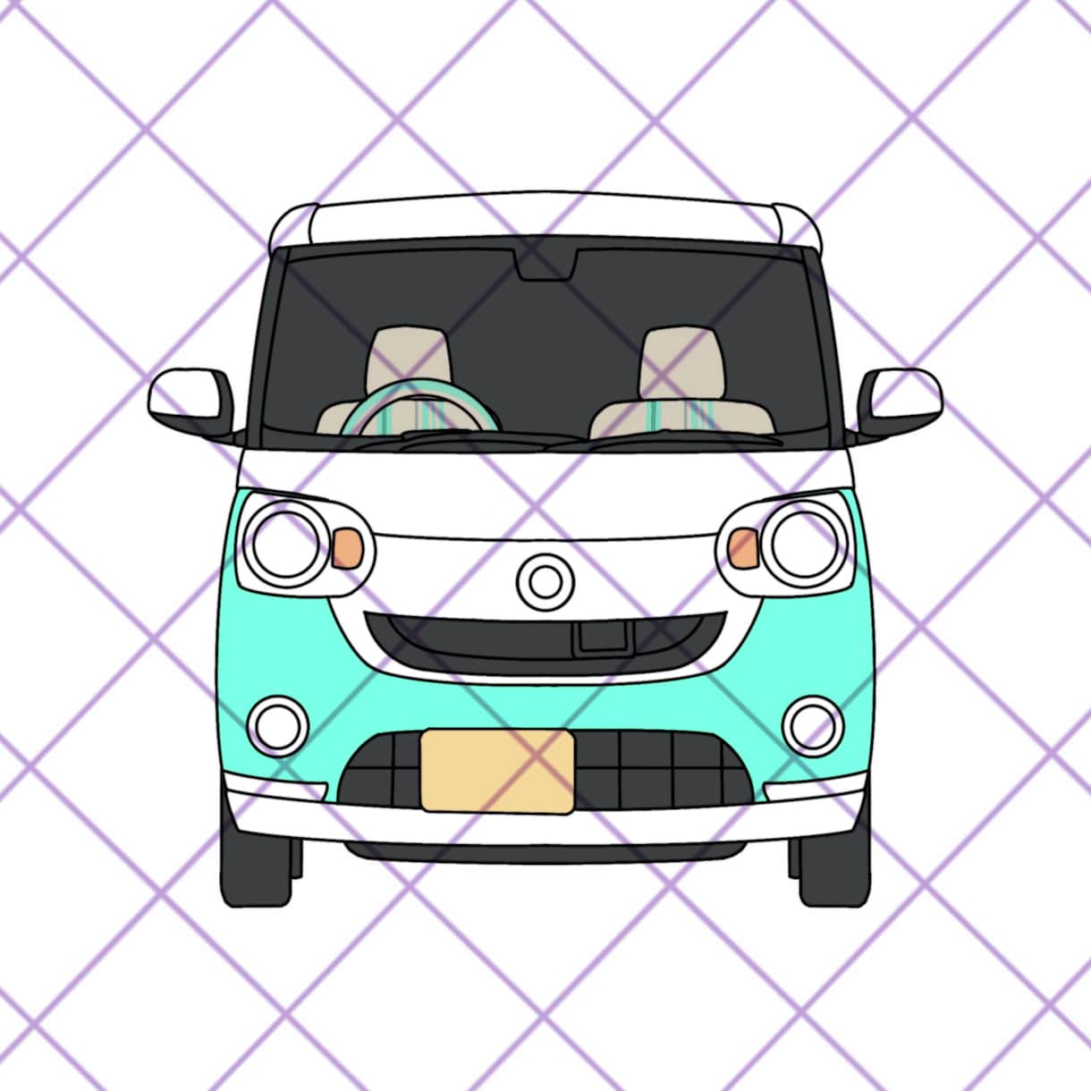 あなたの愛車をシンプルに描きます LINEやSNSのアイコン。またはプレゼントにどうぞ！ イメージ1