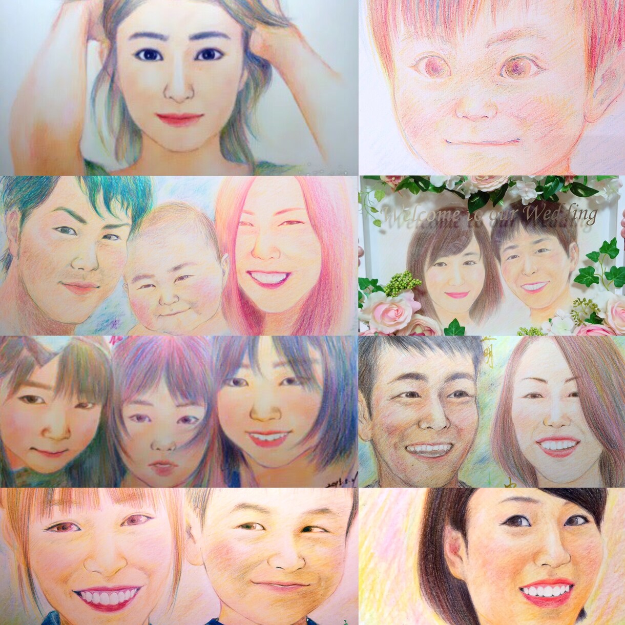 世界に１つだけの色鮮やかな似顔絵をお描きします 特別な記念日やウェルカムボード、サプライズのギフトとして イメージ4