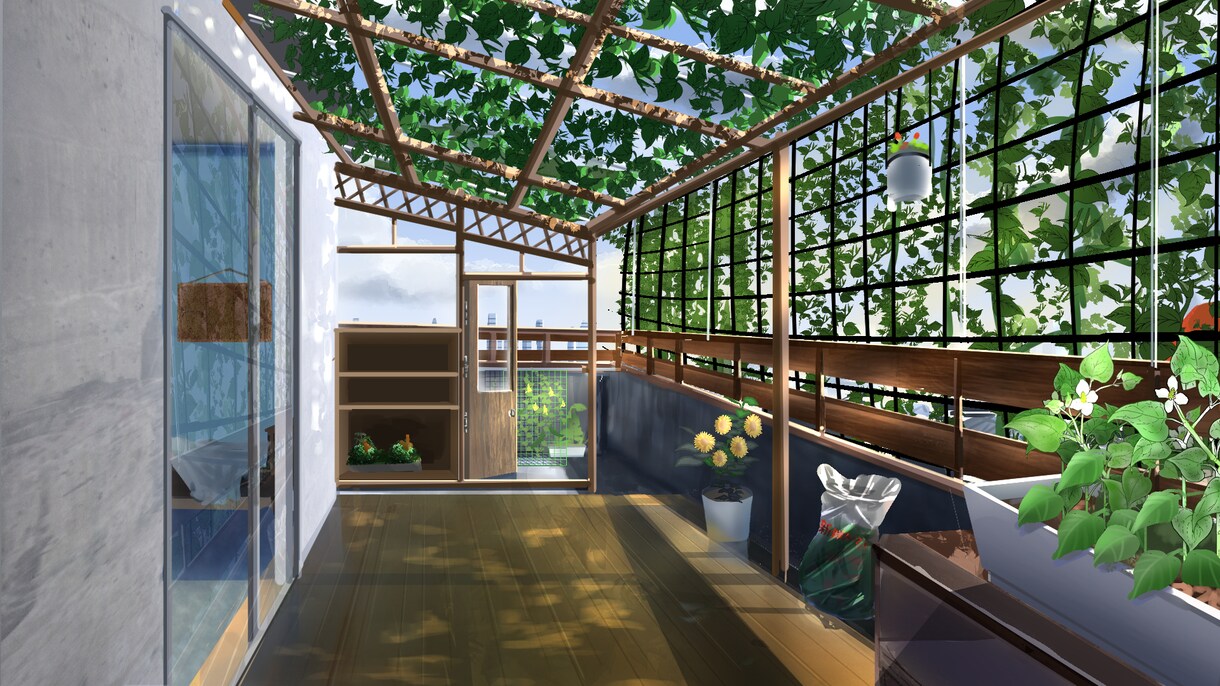夏の風景イラスト描きます 美麗な背景イラストで夏のノスタルジアに浸りませんか？ イメージ5