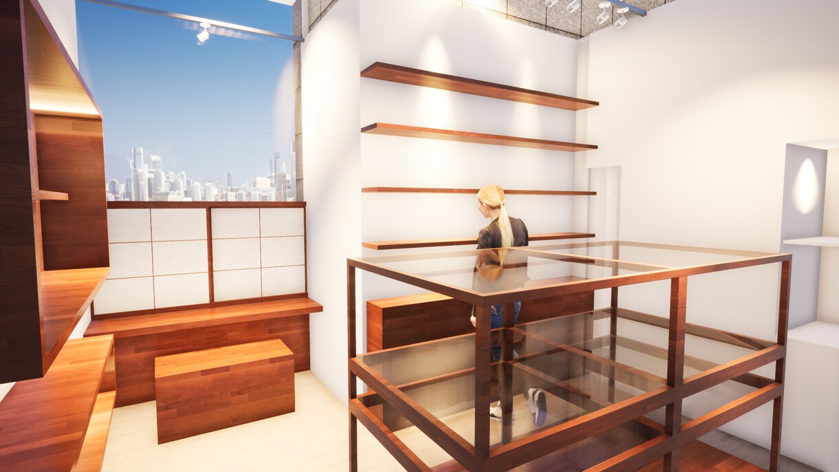 物販店のイメージパースつくります 実施やプレゼンにつなげていけるように製作 イメージ3