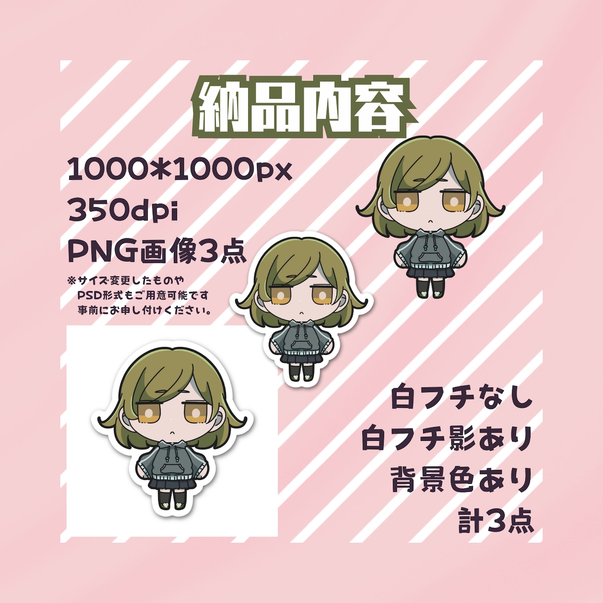 かわいいデフォルメイラストを描きます 少数ならお早目納品！4体からは500円引き！ イメージ2