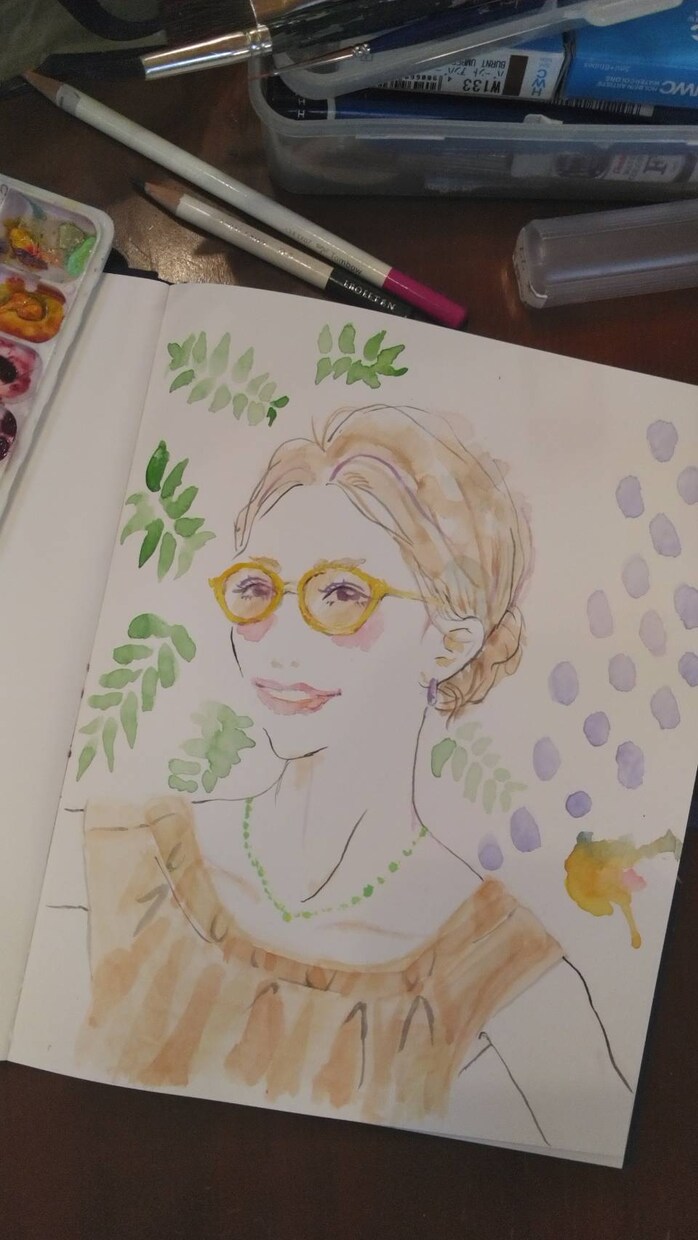 写真から鮮やかな手描き似顔絵［水彩色鉛筆]描きます 思い出作り、プレゼントに写真から特別な時間を色で演出します。 イメージ3