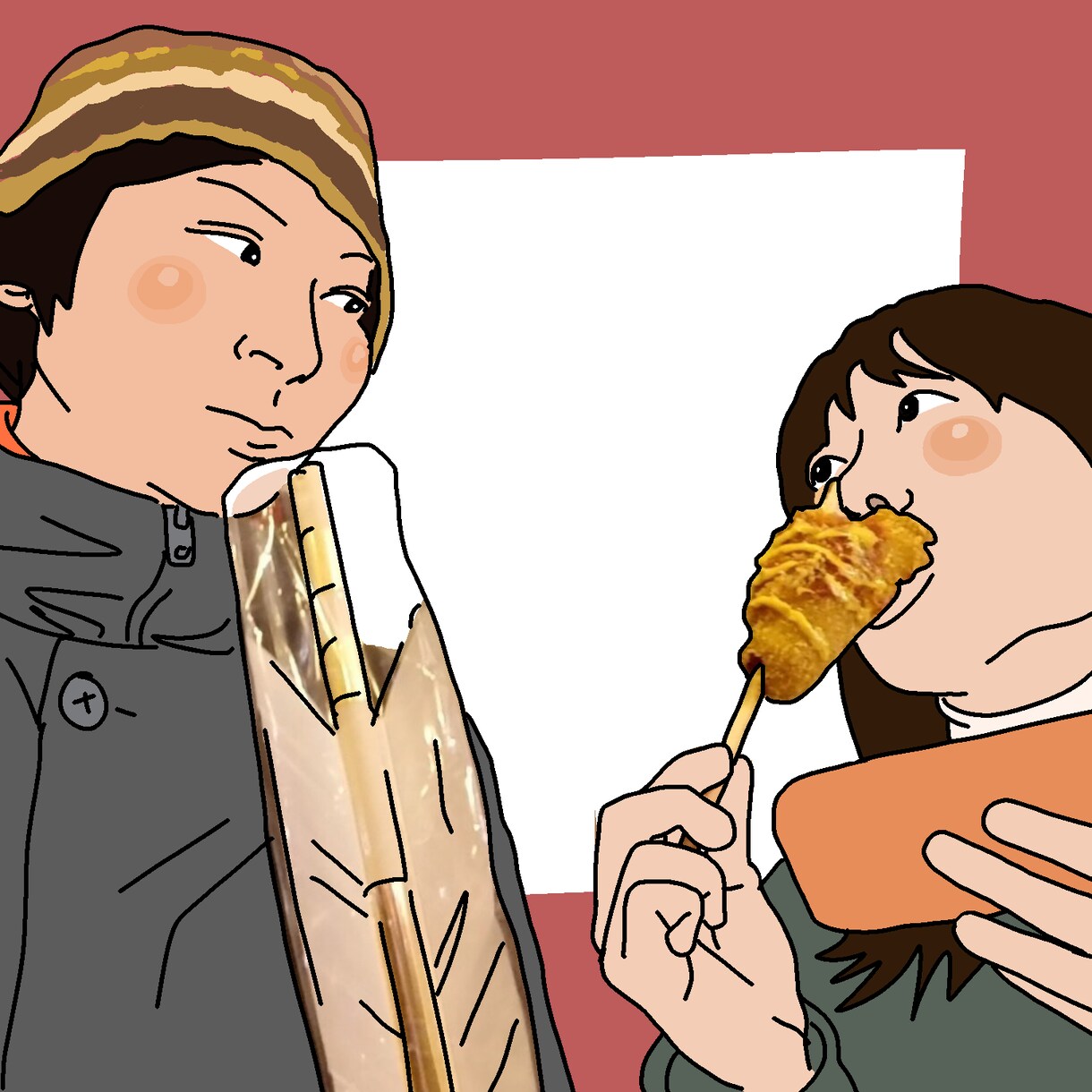 写真を元に似顔絵を描きます あたたかい雰囲気の似顔絵を描きます イメージ3