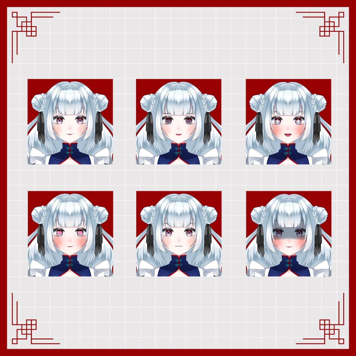 Vtuberキャラデザ＋パーツ分けイラスト描きます 高可動域用のかわいい女の子描きます イメージ3