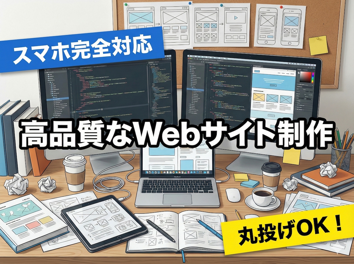 モニター価格！スマホ対応の高品質なHPを作ります サーバー契約からサポート！知識ゼロでもあなたの想いをカタチに イメージ1