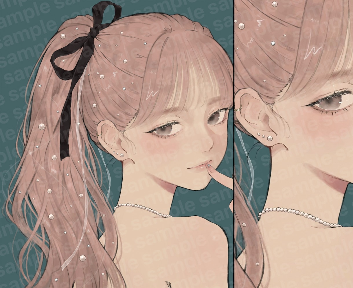 アンニュイで雰囲気のあるイラスト描きます ⭐︎アイコン, サムネイルetc. お気軽にご相談下さい！ イメージ3