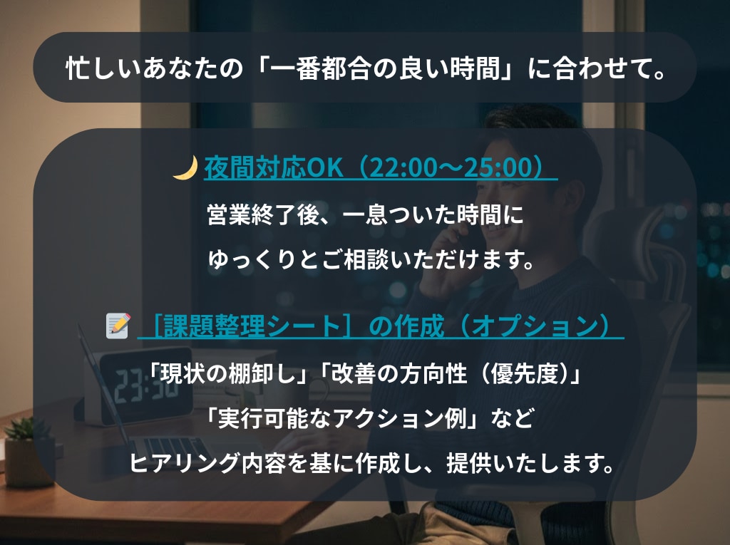 元料理長・店長があなたの店舗運営をサポートします 複数店舗の立上げ・運営管理経験者が、どんな悩みにも真摯に対応 イメージ5