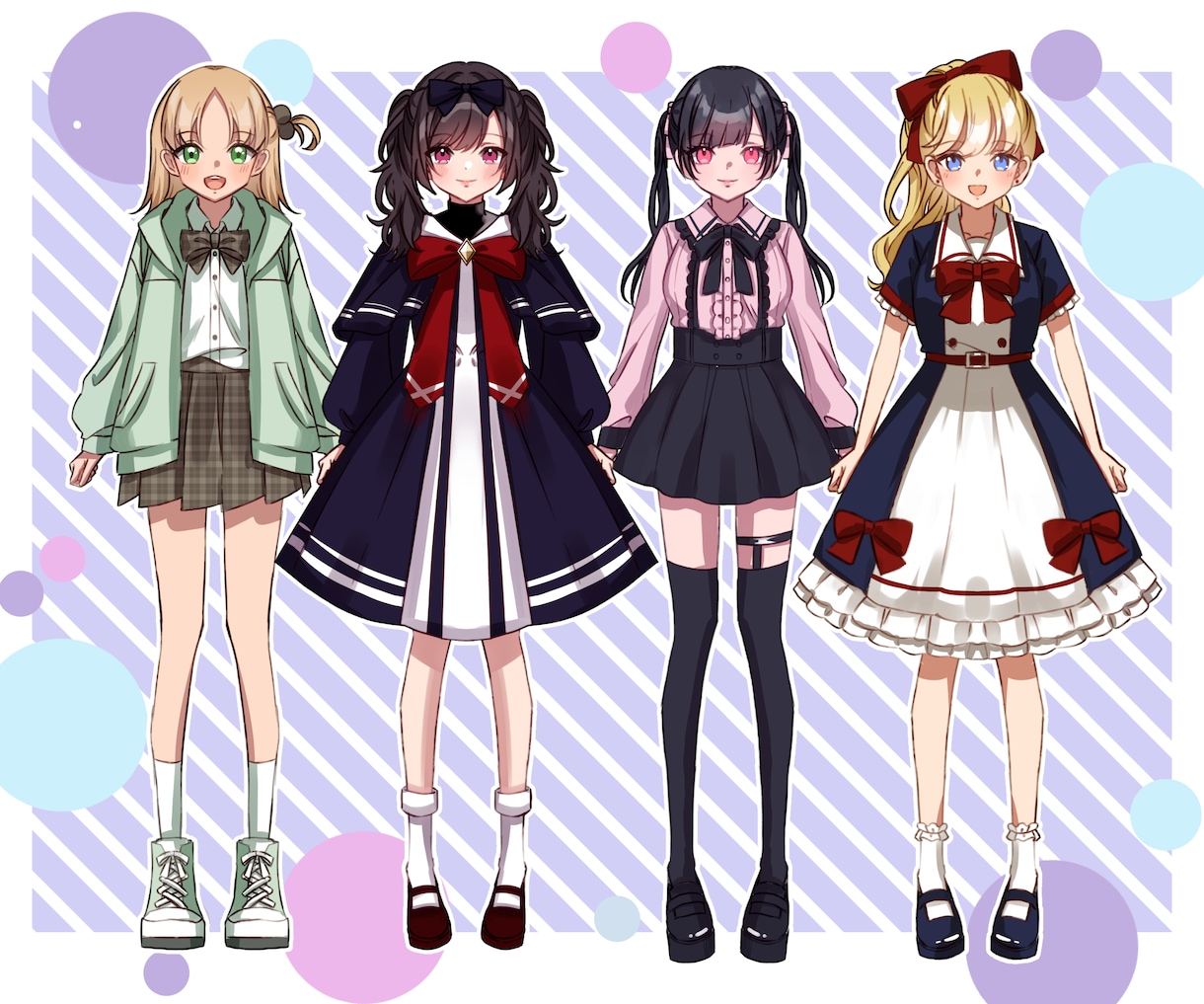 あなただけのキャラクターイラストを制作します IRIAM、キービジュアル、TRPG、ゲーム作成などに最適！ イメージ7