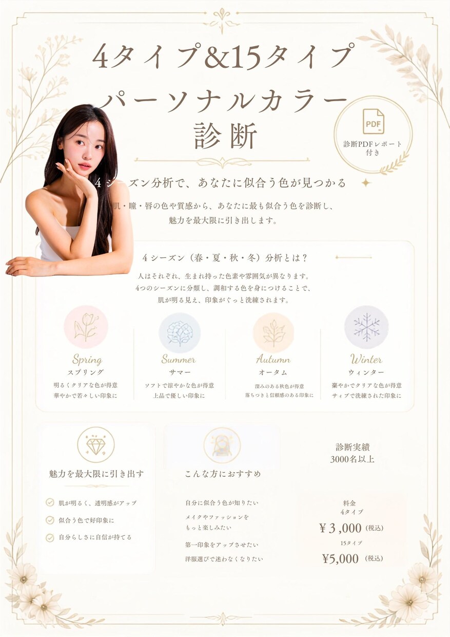 パーソナルカラー診断似合う色を徹底解説します 春夏秋冬4タイプ診断＋実践アドバイス付き イメージ2