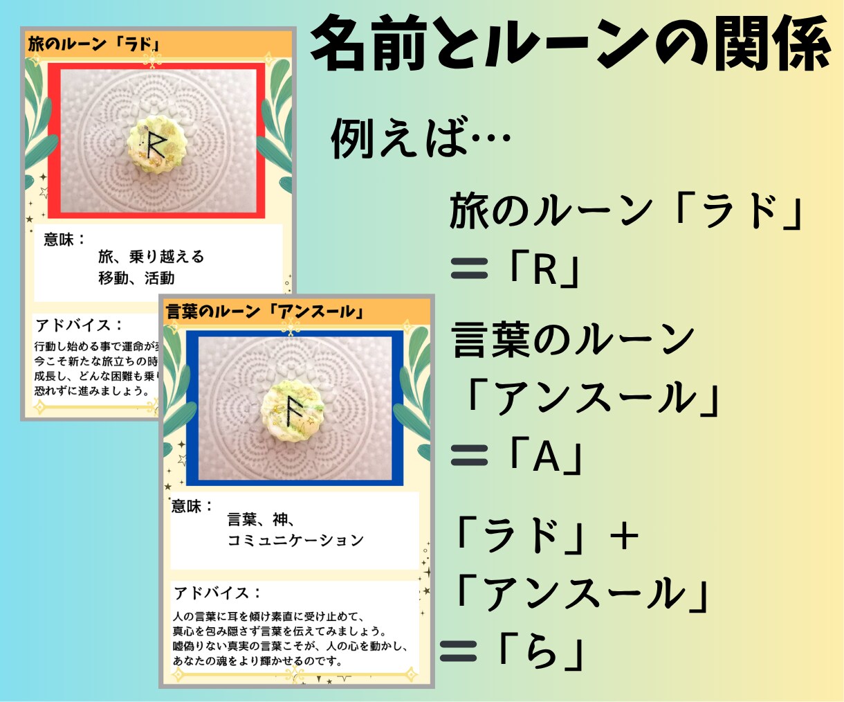 あなたの氏名と生年月日から魂が持つ使命を発見します 【ルーンコード姓名判断】あなたの氏名を、魔法の文字で読み解く イメージ3