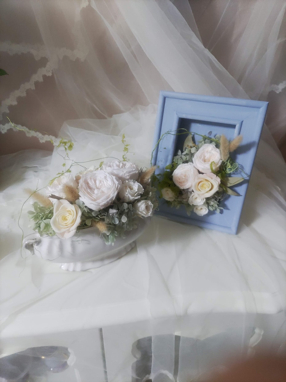 プリザーブドフラワー制作いたします 企業に飾られているウォールアート作品から小さなものまで イメージ1