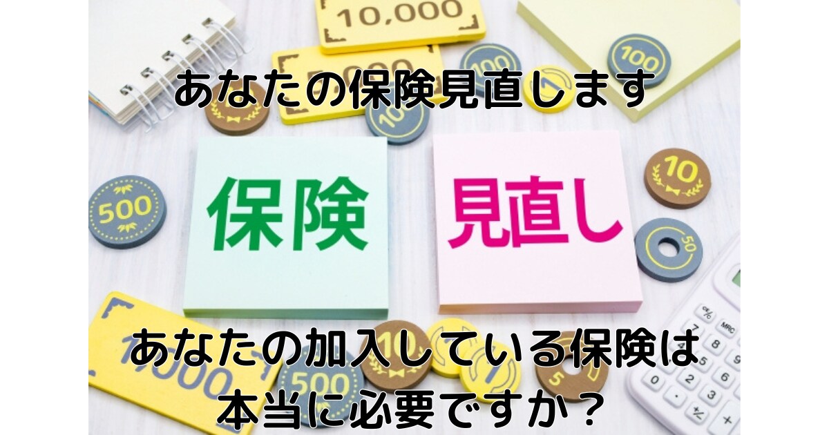 あなたの保険見直します あなたの加入している保険は本当に必要ですか？ イメージ1