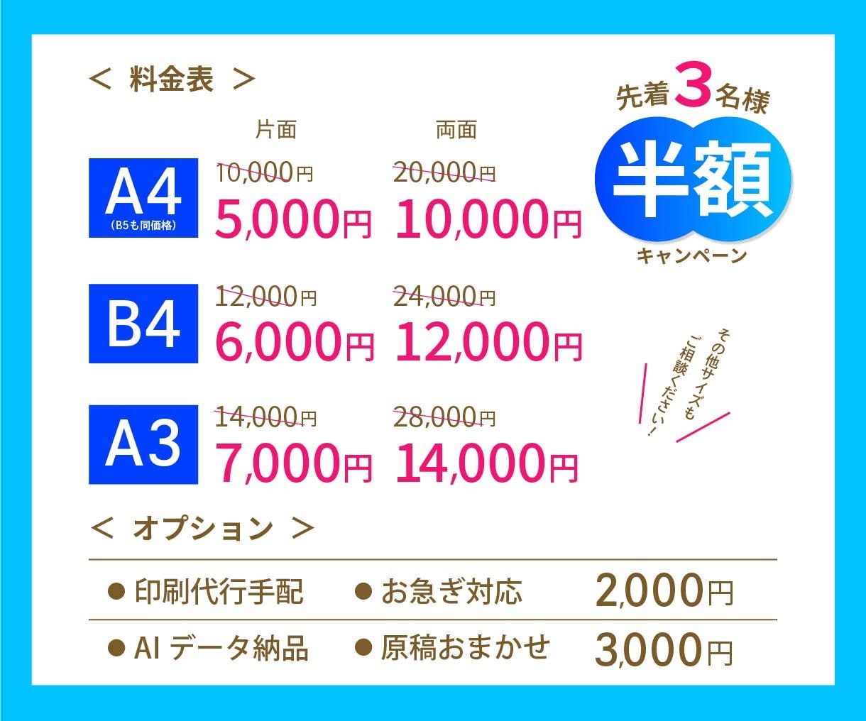3名様限定半額！｜伝わるチラシを制作します 編集者歴10年以上｜「何を載せる？」から相談できるチラシ制作 イメージ2