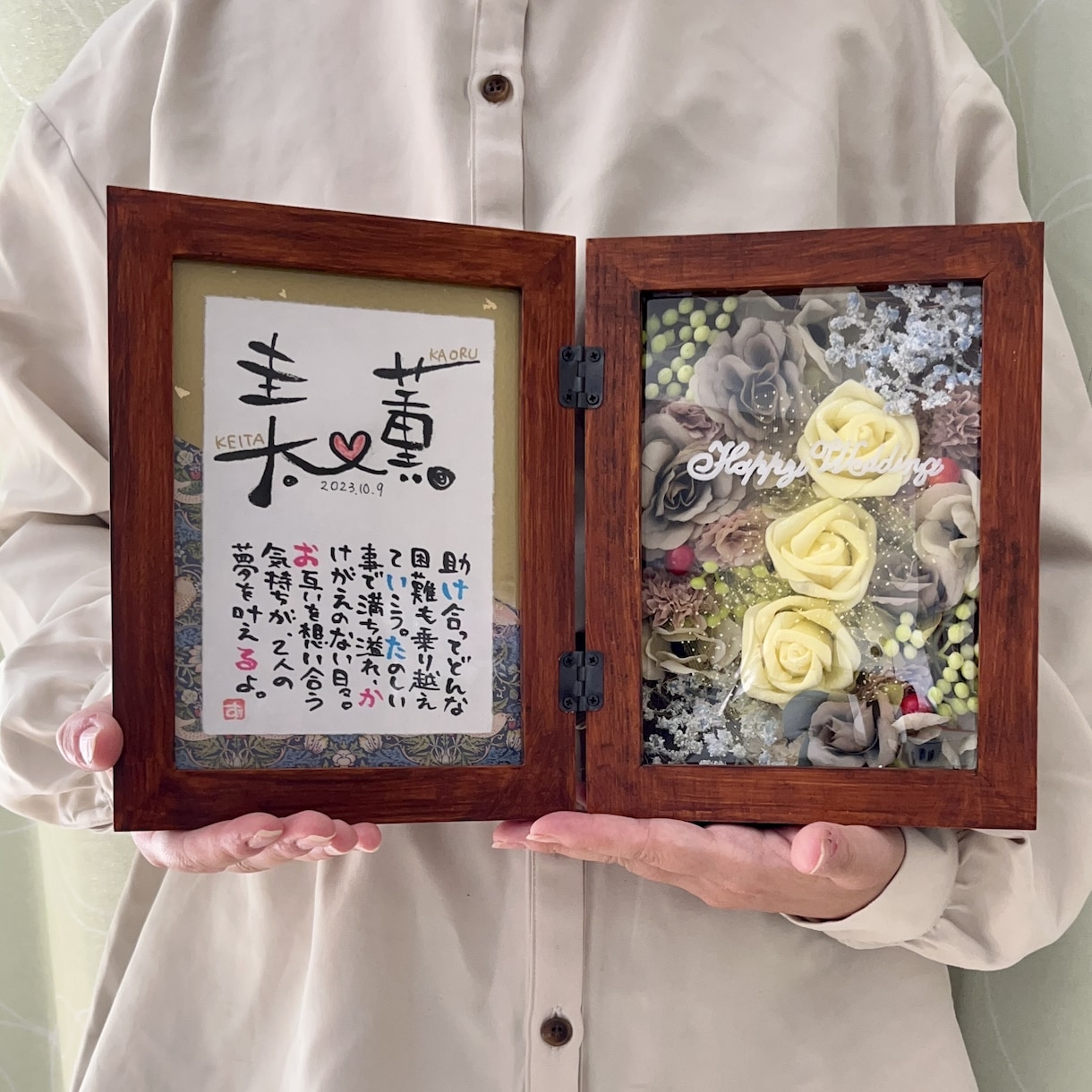 フラワーボックスにポエムを添えてお作りします 新郎新婦からご両親へ。結婚する友人へ。感謝を込めて イメージ7