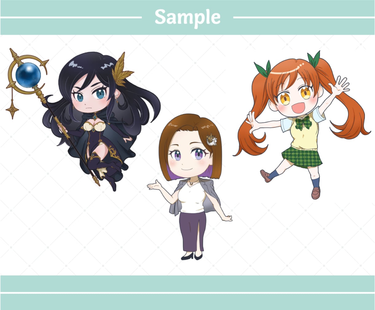 配信・SNS・グッズ◎可愛いミニキャラお描きします 【５名様限定価格】配信・グッズ・SNSで“映える”ミニキャラ イメージ5