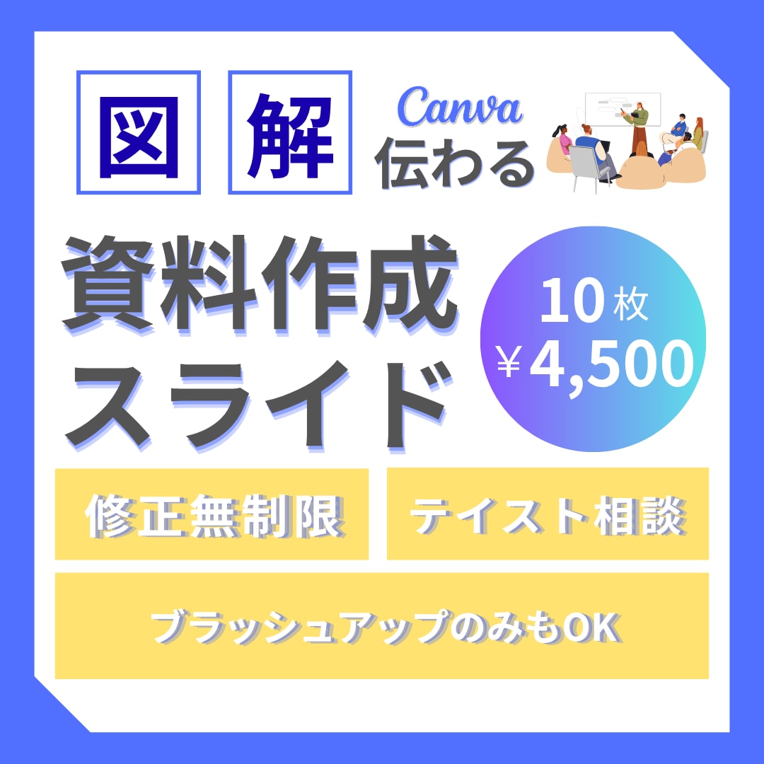 図解あり!伝わるスライド作成します 図解でわかりやすく整理し、視覚的に見やすく整理します イメージ1