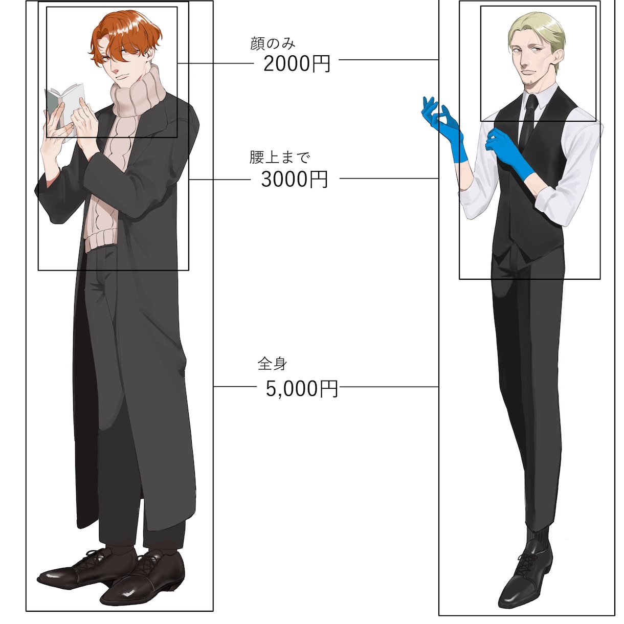 TRPG・ゲーム・動画の立ち絵制作します あなただけのキャラクターさくせいします！ イメージ2