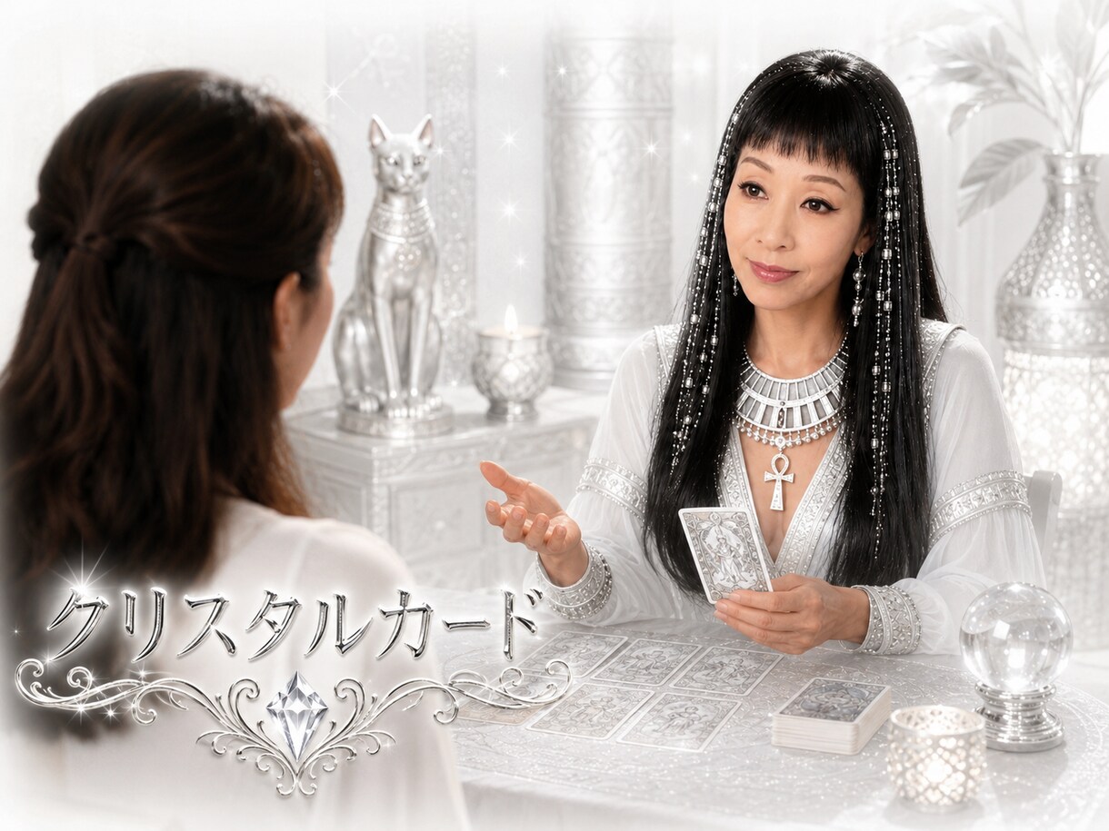 クリスタルのcardで　パパパっと答えます crystalに心を映しスピーディーにスパっと展開するカード イメージ3
