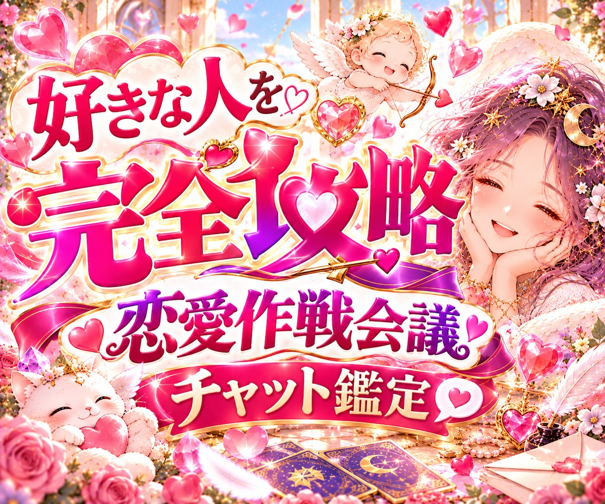 あなたの恋の成就を応援！片思い攻略法をお伝えします その想いを幸せの形にしたい人に向けた、寄り添い型チャット鑑定 イメージ1