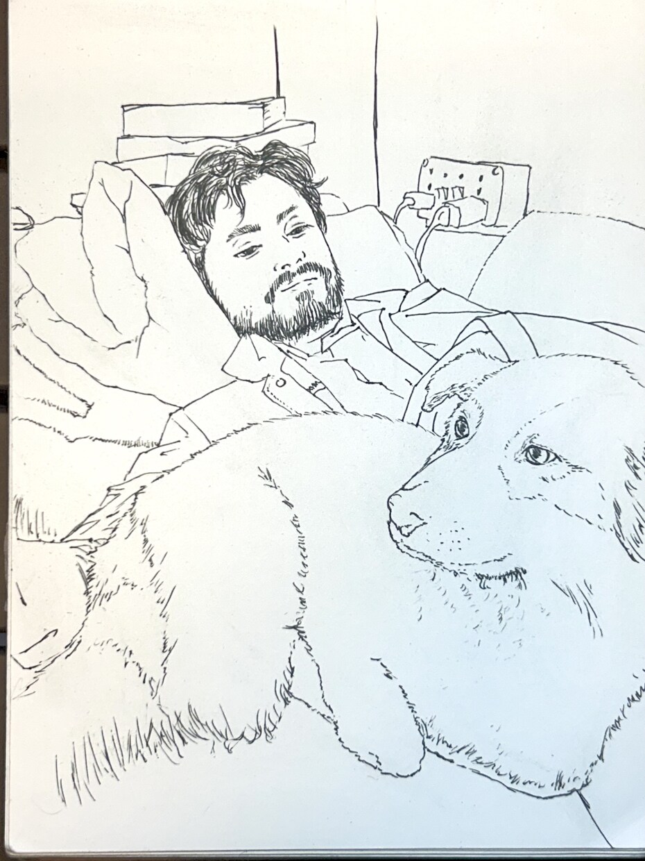 ボールペン×水彩のやさしい似顔絵描きます 思い出をやさしく美しく残す世界に一つの似顔絵です イメージ2