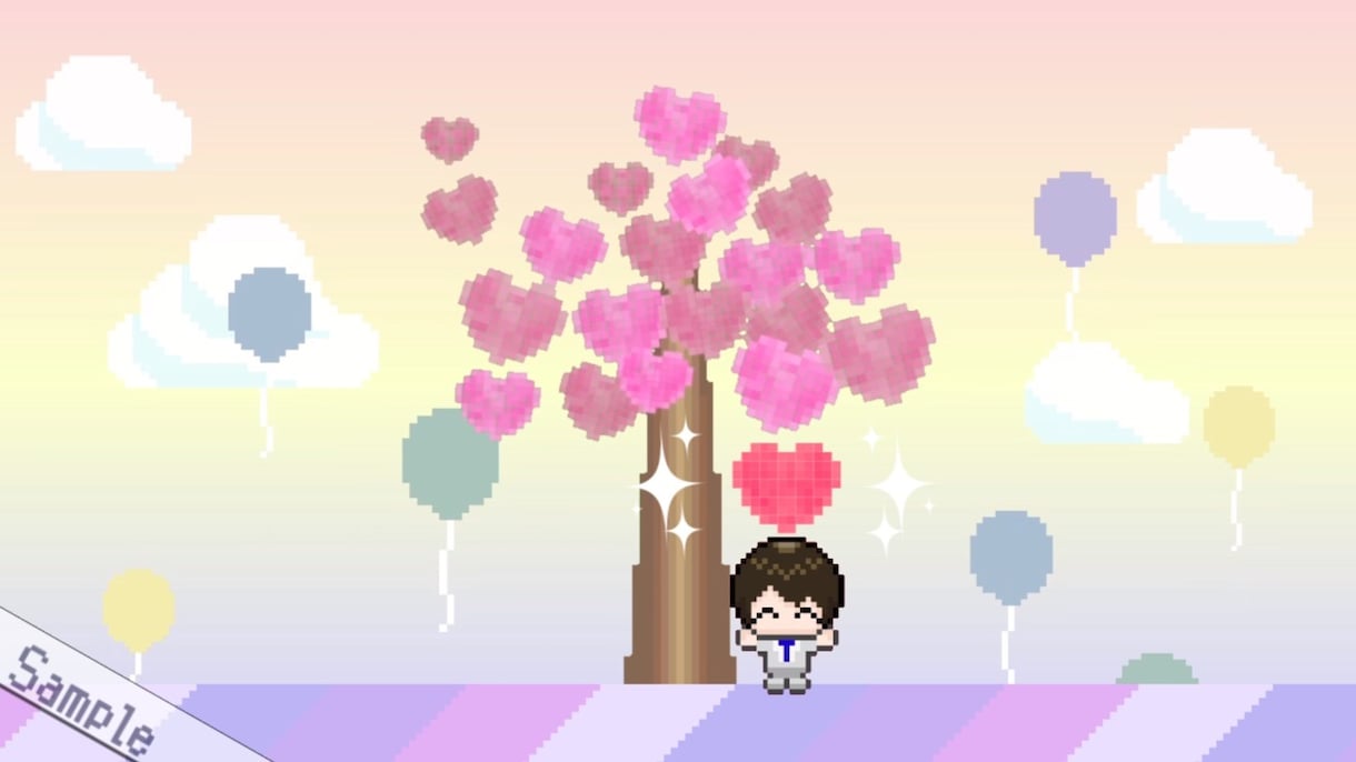 ゲーム風 結婚式オープニングムービー作ります 可愛いドット絵でウェディングムービーを作ります！格安 短納期 イメージ2
