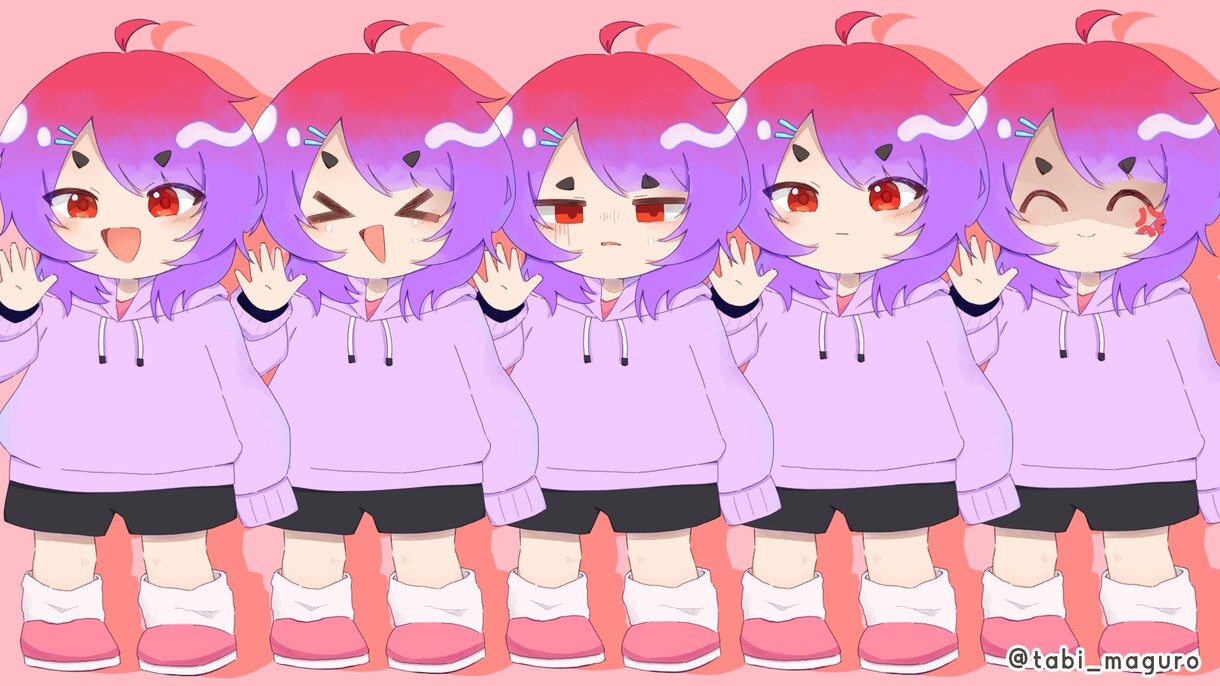 きらきらもちもち✨️かわいいミニキャラ仕立てます オプション追加で商用利用OK！透明感のあるミニキャラ！ イメージ2