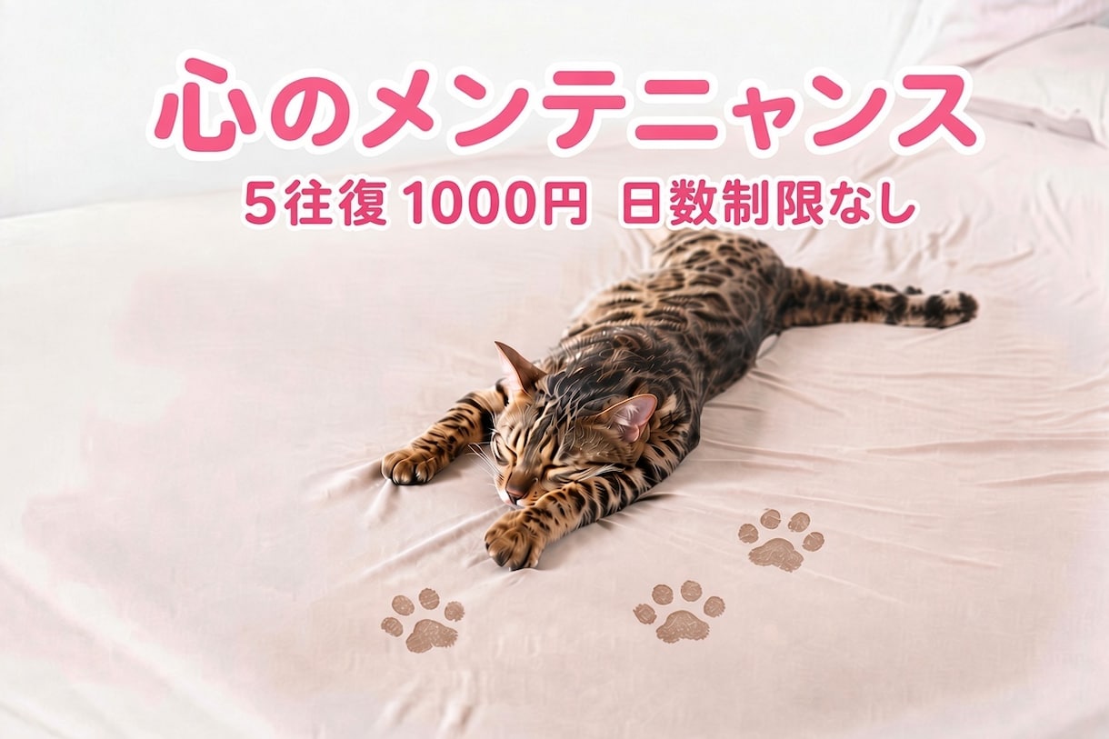 チャットで気軽に心の整理　雑談　何でも話せます お試しにもおすすめ⭐︎ 5往復　すきま時間にいつでも送ってネ イメージ1