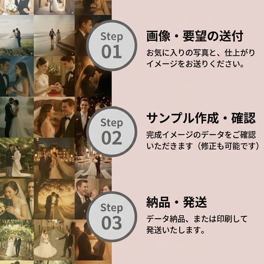 敬老の日父の日ギフト用モザイクアート制作いたします ありがとうを形に、家族の思い出を贈る父の日ギフト イメージ2