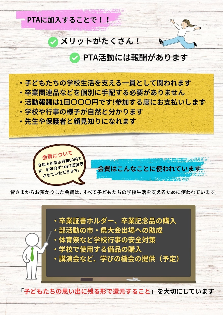 PTA・町内会等の伝わる資料を作成します はじめてでも安心｜やさしく伝わる資料を作成します イメージ2