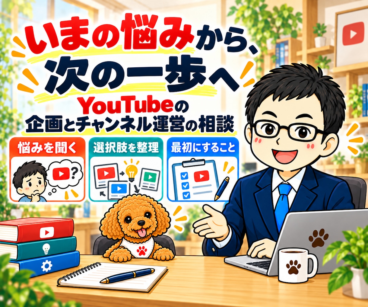 YouTube企画・チャンネル運営を電話相談します テーマ・タイトル・サムネイル・続け方の迷いを整理 イメージ4