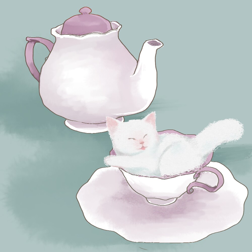 油絵風特化！あなたのペットを油絵風に描きます 【油絵風×猫】どんな毛色、ポーズでも愛猫をかわいく描きます イメージ2
