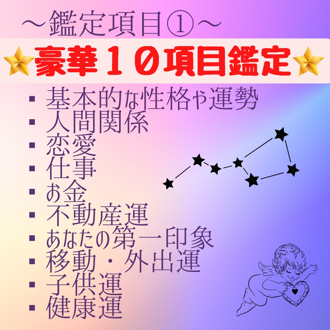 驚愕の的中率！紫微斗数であなたの宿命をお伝えします 超豪華スペシャル鑑定★宿命＋10年毎の運勢＋何でもご質問1つ イメージ3