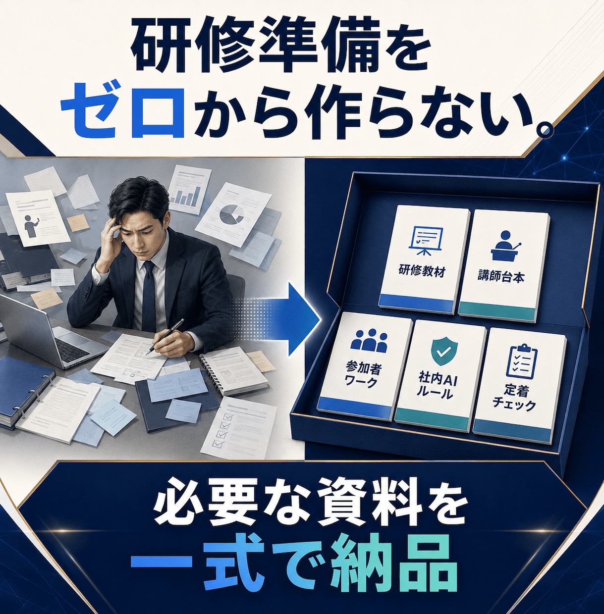 顧問先研修にも使えるAI研修キットを提供します 講師経験ゼロでも安心！全392ページ！顧問先研修にも使用可！ イメージ2