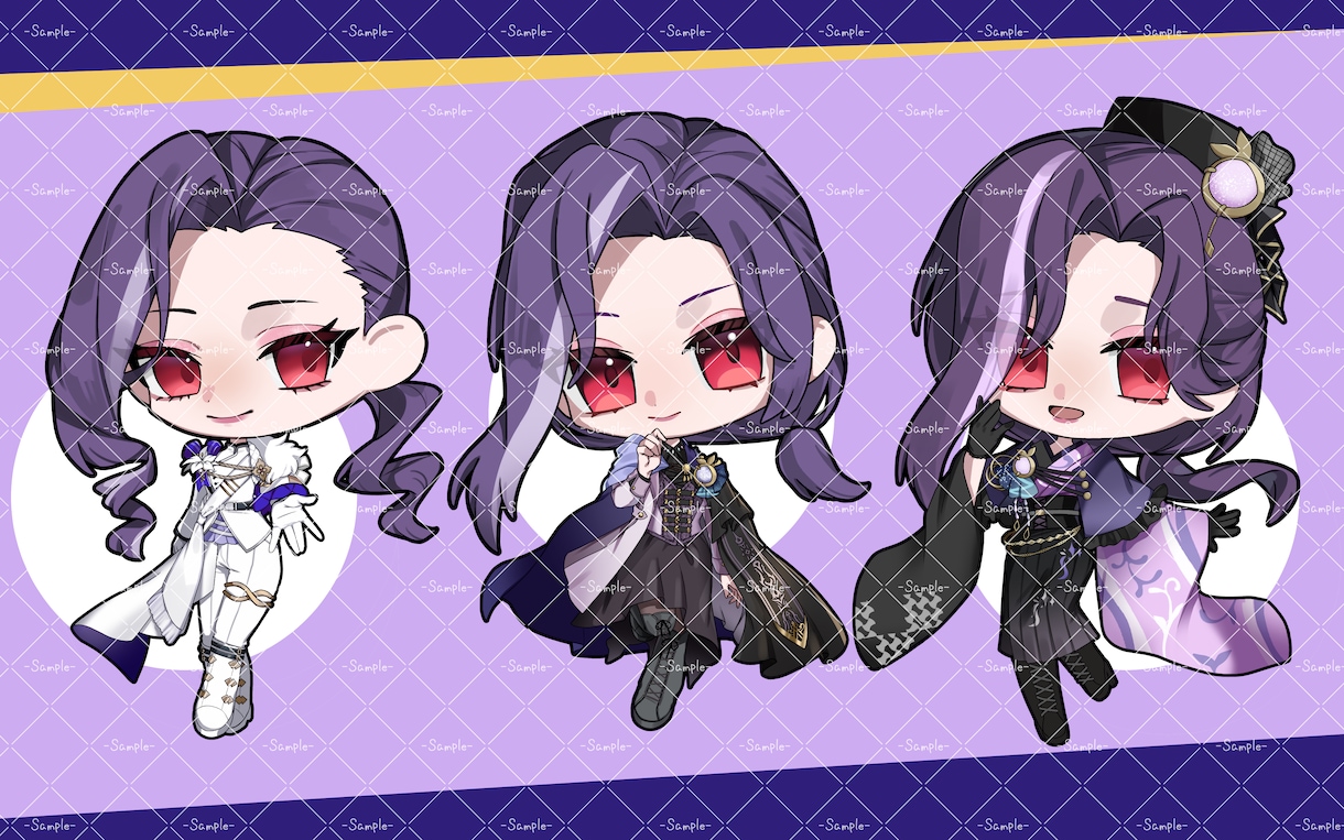 商用利用可！可愛くて使いやすいミニキャラ描きます 配信やアイコン、グッズイラスト等、幅広くご使用いただけます！ イメージ4