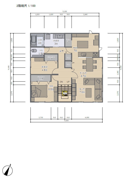 注文住宅の平面図と3Dレイアウトを作成します 新築中古戸建てマンション問わず。家具レイアウトも可！ イメージ3