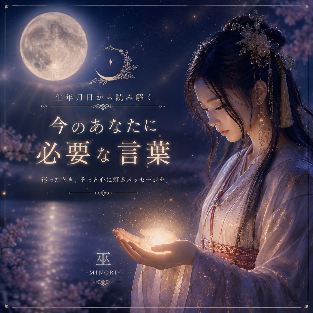 生年月日から「今のあなたに必要な言葉」を届けます 迷った時。ハイヤーセルフから心に届くメッセージを イメージ1
