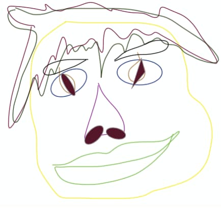 利き手と逆の手で温もりのある似顔絵を描きます 絵画の経験は全くないですが、想いを込めて精一杯描きます イメージ1