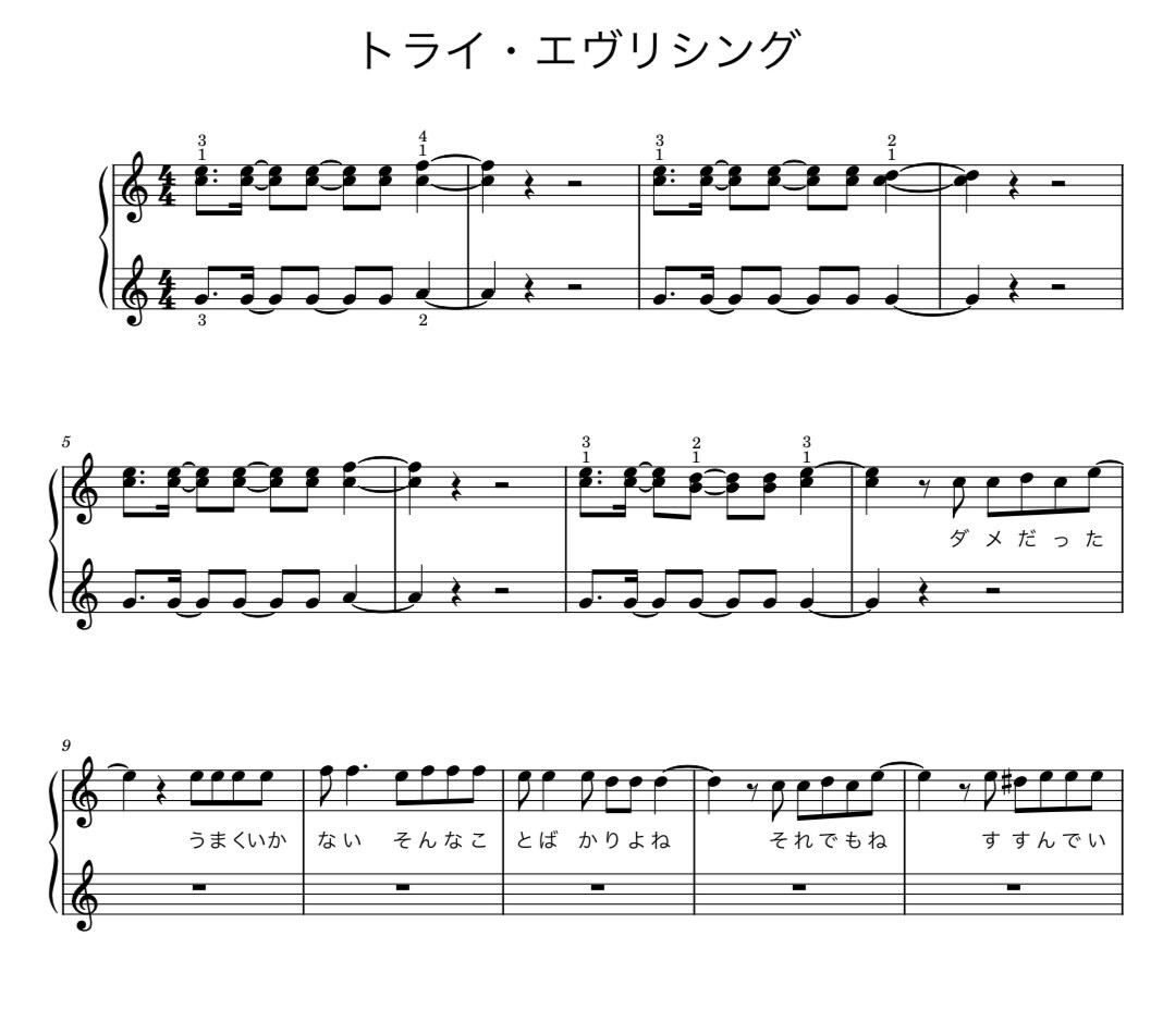 親子連弾の楽譜をレベルに合わせて作成します 親子連弾用の楽譜、お作りします イメージ3