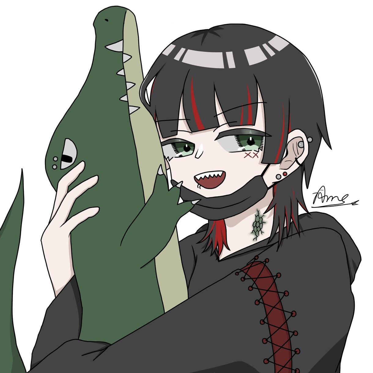 最短2日 アイコン・ヘッダー等イラスト依頼承ります 服装の指定、描写範囲指定、アクセサリー類追加2種類まで無料 イメージ4
