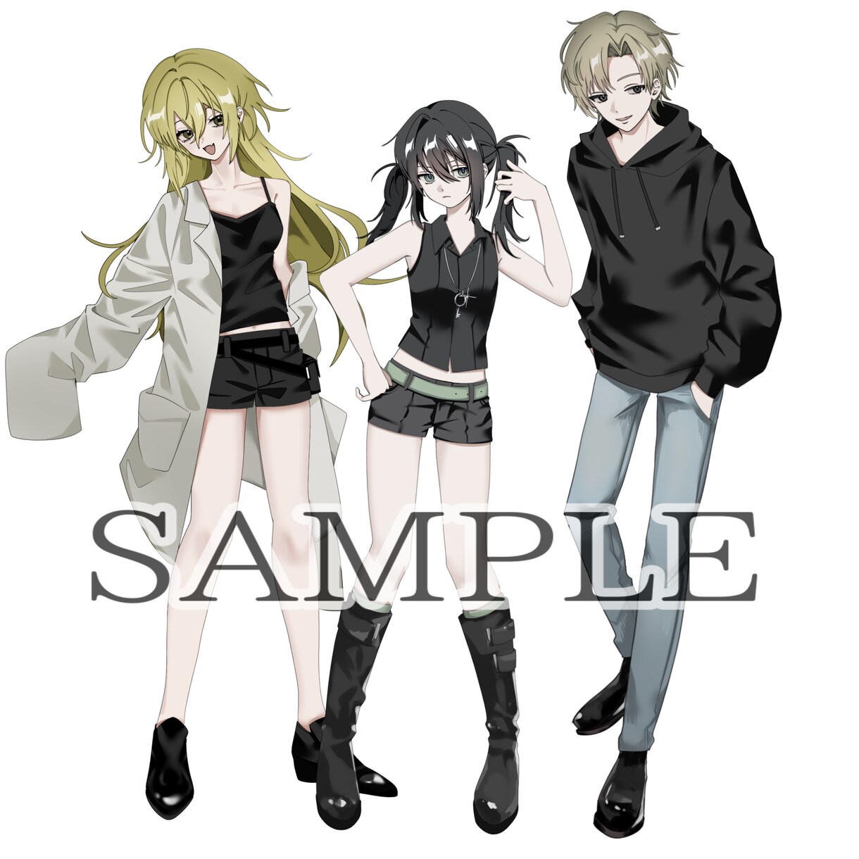 TRPGや配信で使える立ち絵作成します 【リピーターの方500円引き！】全身4000円で立ち絵作成 イメージ2
