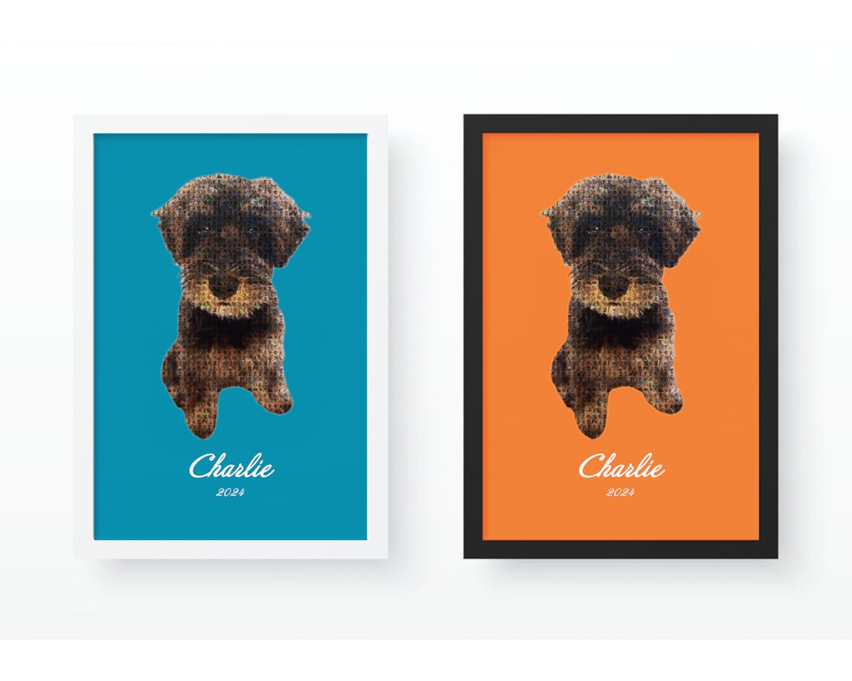 愛犬のモザイクアートを作成します インテリア用でご使用いただけます イメージ1