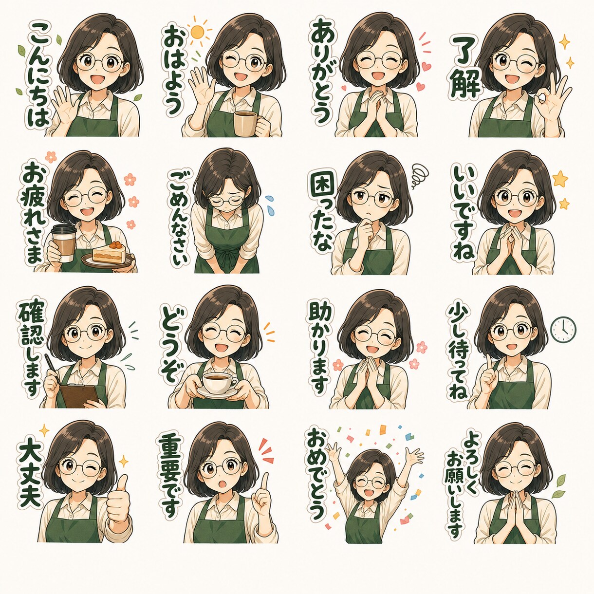 LINEスタンプを8個から制作します メイン画像・タブ画像まで整えます イメージ4