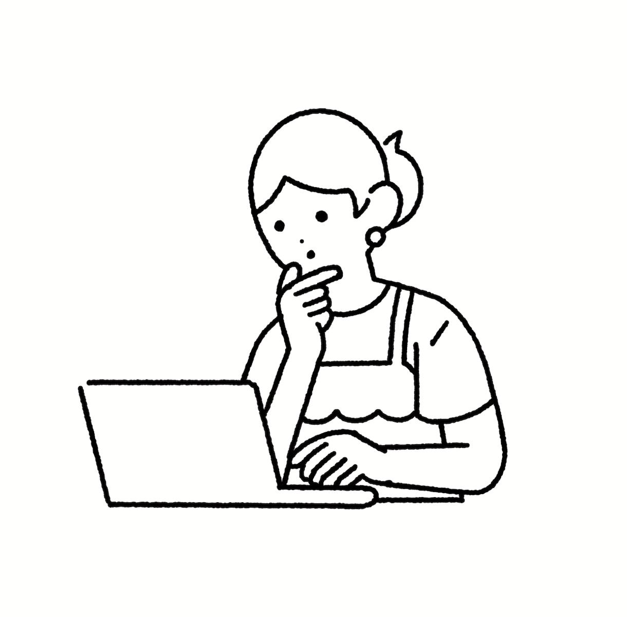 シンプルでかわいい線画イラスト作成します SNSやLINEなどのプロフィール画像に！フラットイラスト イメージ5