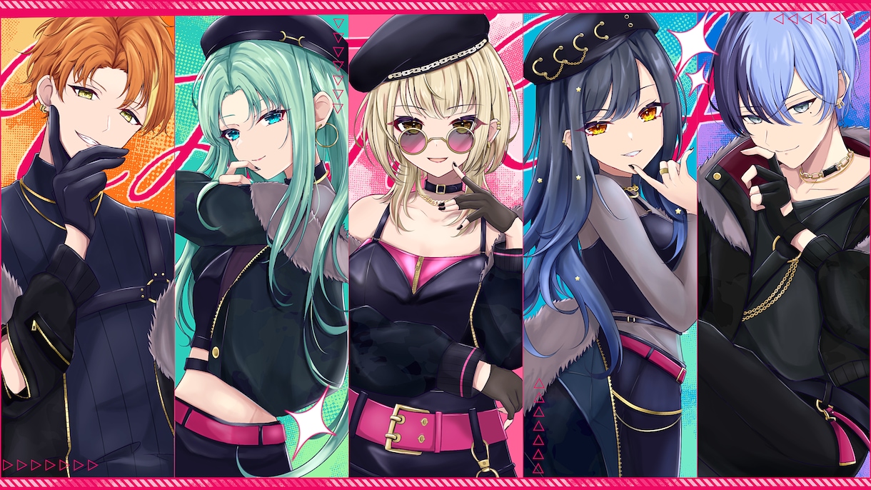 歌ってみた・ボカロMV用イラスト制作します 表情差分2種まで追加料金不要！オリジナルデザインも可能！ イメージ10