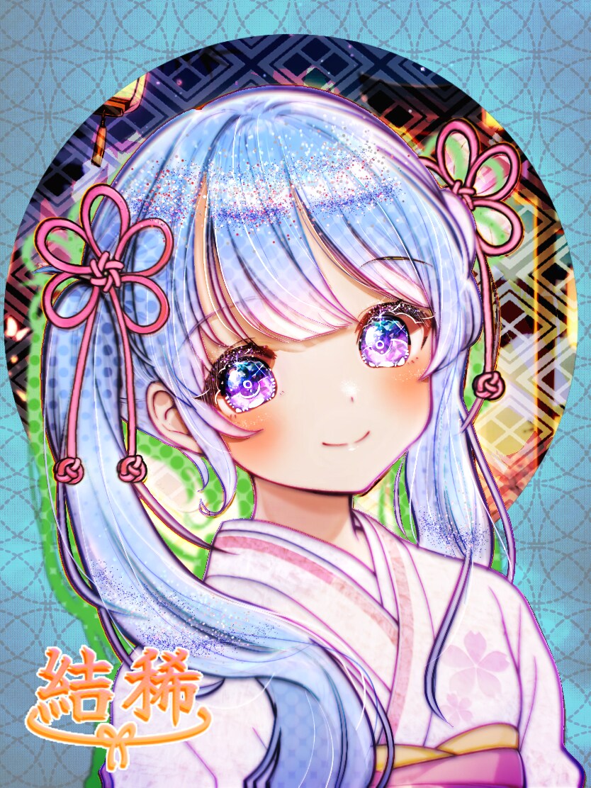きらめくラメ感のあるイラストをお描きします 複数枚から構図を選べます。華やかで目を引く一枚に。 イメージ2