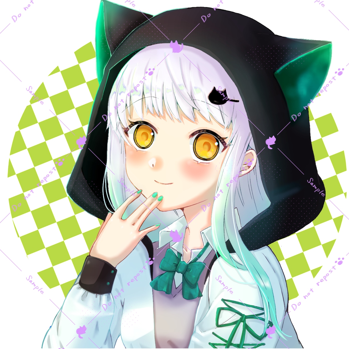 綺麗な色味のSNS用アイコン描きます 映える色味を心がけて、丁寧に描きます イメージ5