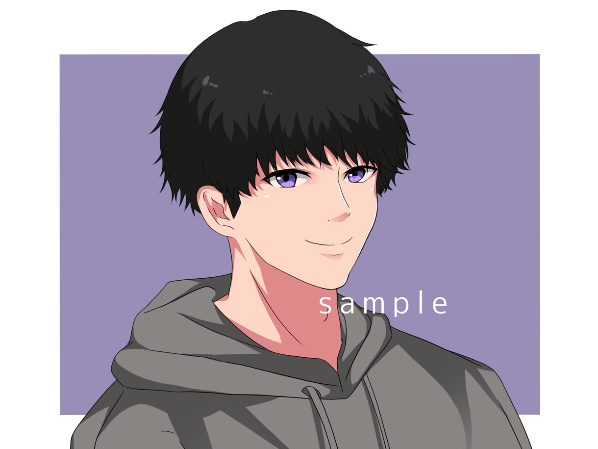 SNS・仕事用に最適！男性イラスト制作します 商用利用OK！柔らかタッチで信頼感ある仕上がりに！！ イメージ4