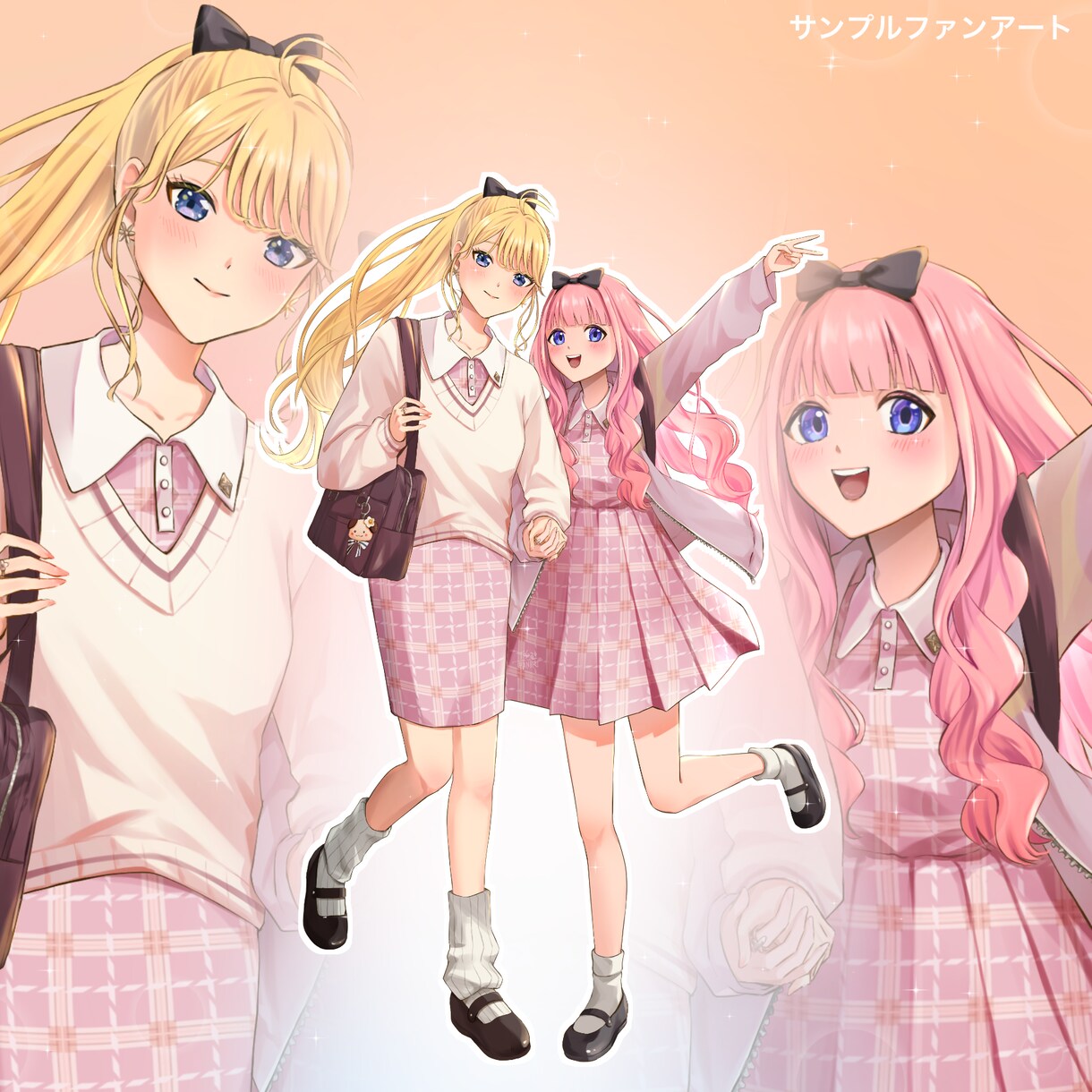 VTuber、歌い手、ゲーム等の立ち絵を描きます 綺麗で丁寧なイラストをお届け！差分もお作りします！ イメージ6