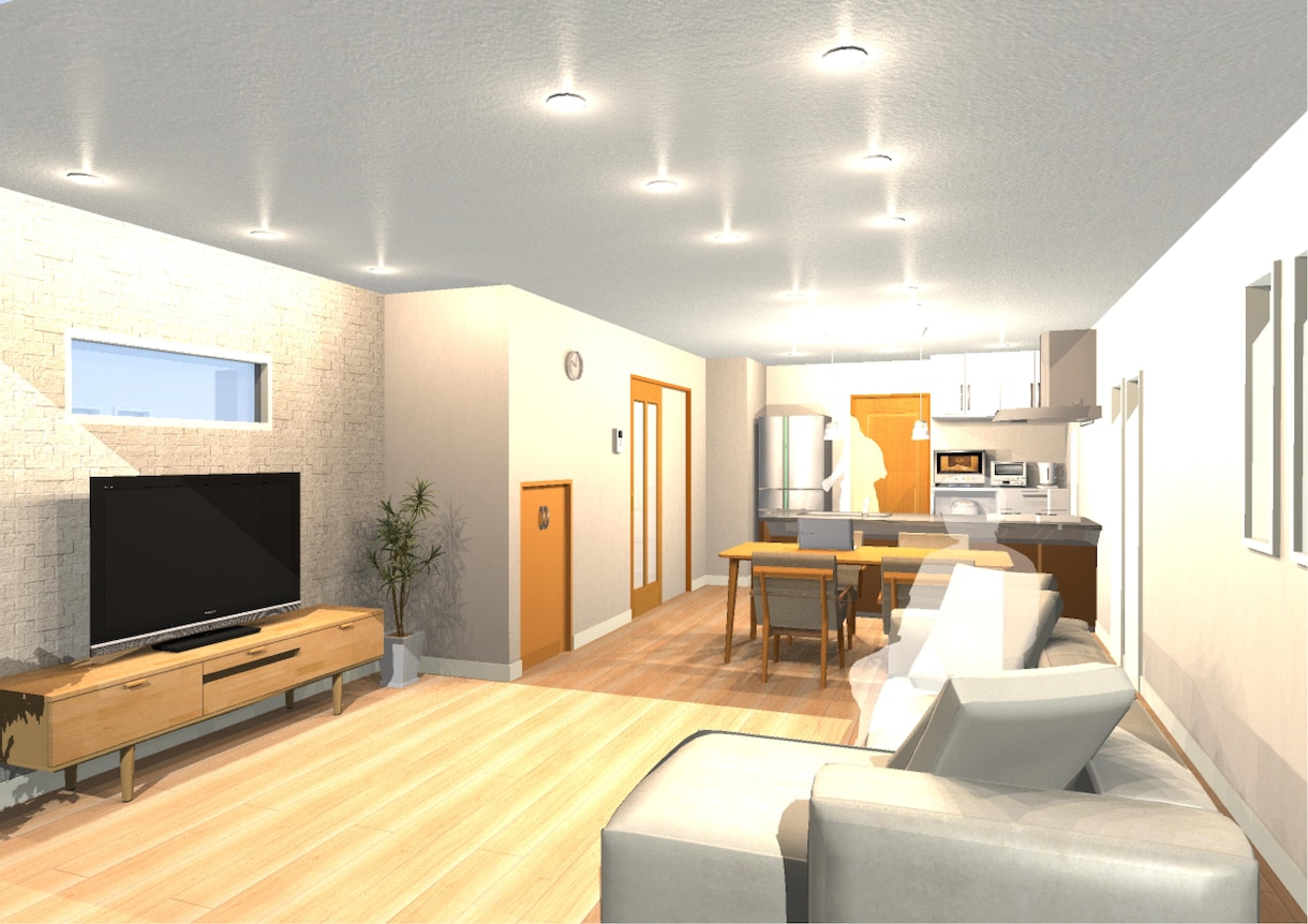 間取り図、イメージパース作成します 一級建築士がお悩み事、お手伝いします イメージ2